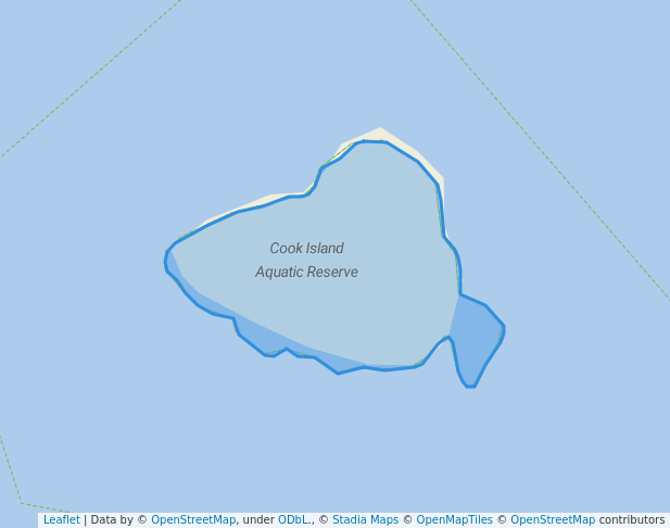 walking in Cook Island Nature Reserve map in Cudgen