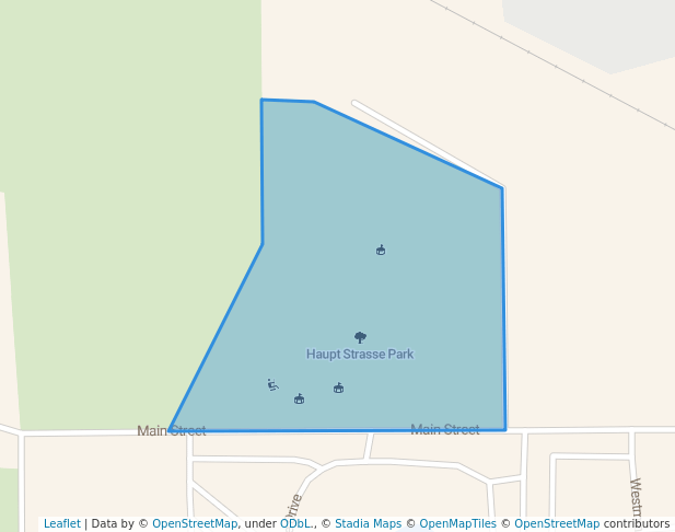 walking in Haupt Strasse Park map in Germantown