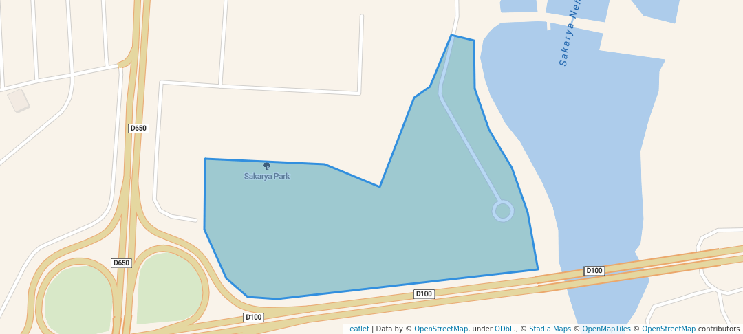 walking in Sakarya Park map in Sakarya