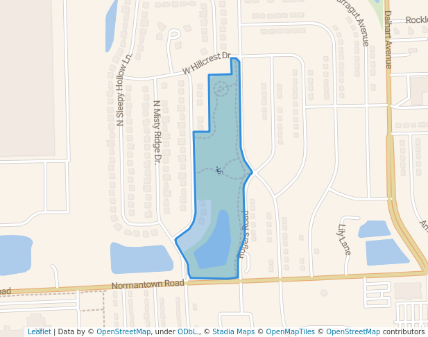 walking in Mather Park map in Romeoville