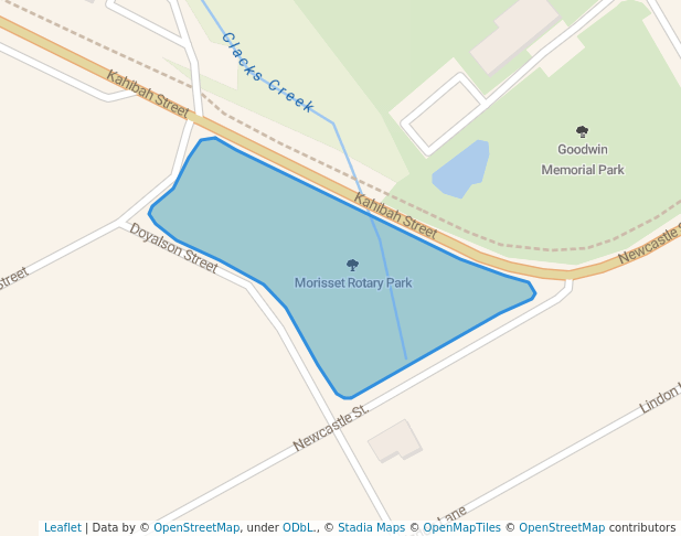 walking in Morisset Rotary Park map in Morisset