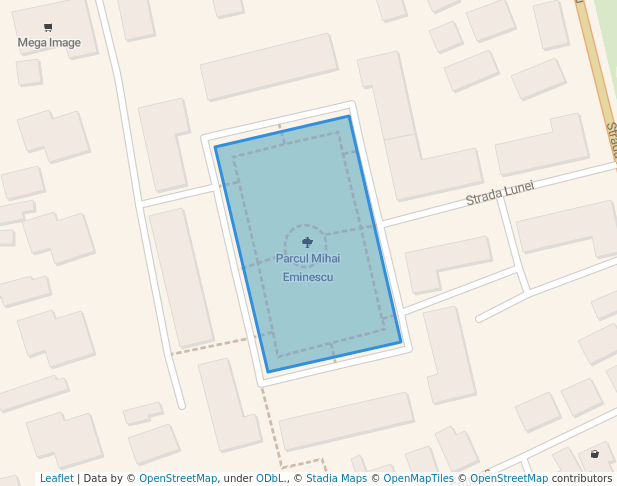 walking in Parcul Mihai Eminescu map in Ploiești