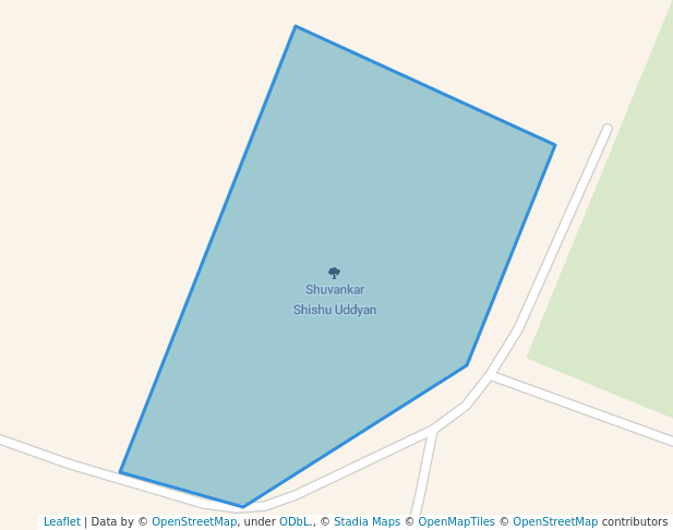 walking in Shuvankar Shishu Uddyan map in Malda