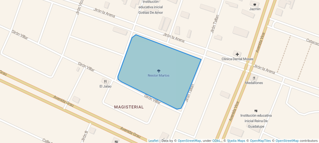 walking in Nestor Martos map in Piura