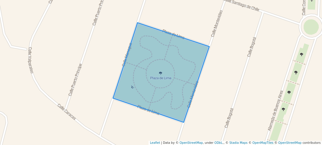 walking in Plaza de Lima map in Alcalá de Guadaíra