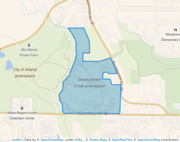 Intrenchment Creek greenspace