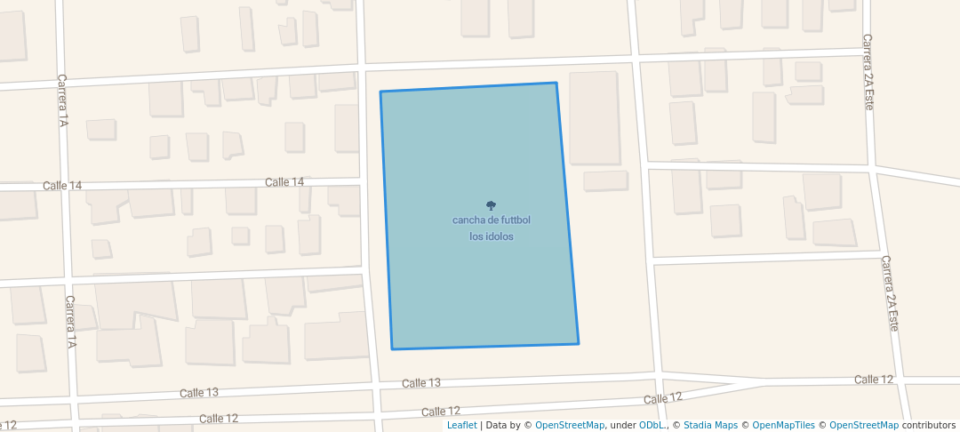 walking in cancha los idolos colombia libre map in Maicao