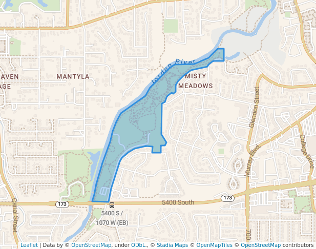 walking in Germania Park map in Murray