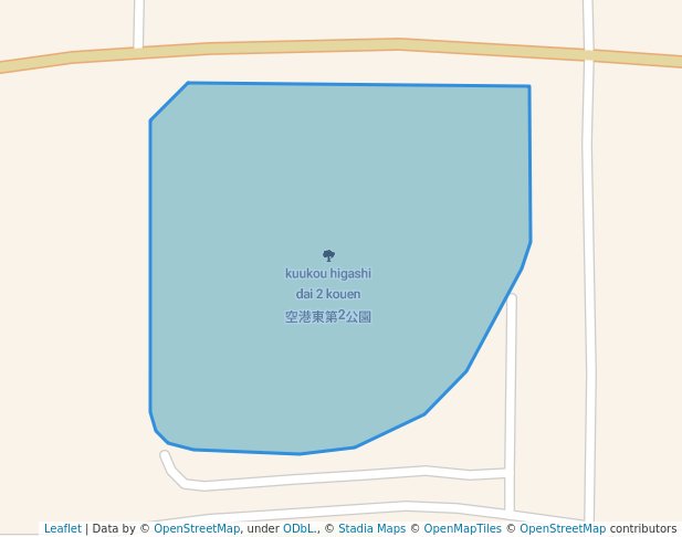 walking in 空港東第2公園 map in Matsuyama