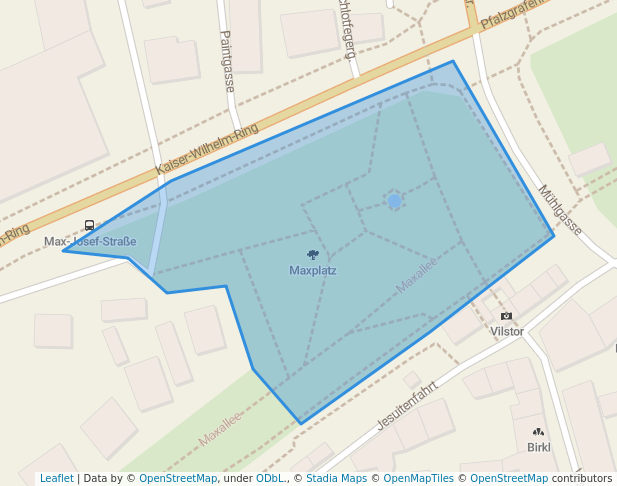 walking in Maxplatz map in Amberg