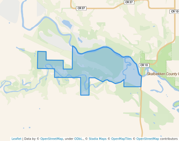 walking in Upper Sioux Agency State Park Rustic Campground map in Granite Falls