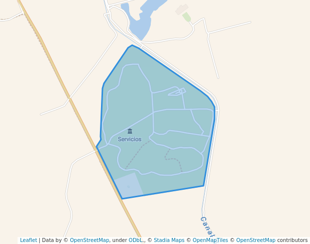 walking in Parque de la Corchuela map in Dos Hermanas