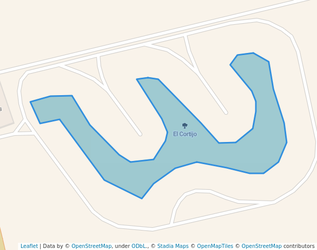 walking in El Cortijo map in Cerro Colorado