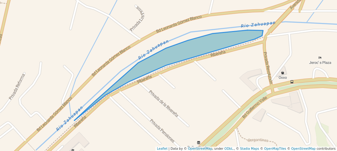 walking in Área Arbolada La Garita map in Tlaxcala de Xicohténcatl