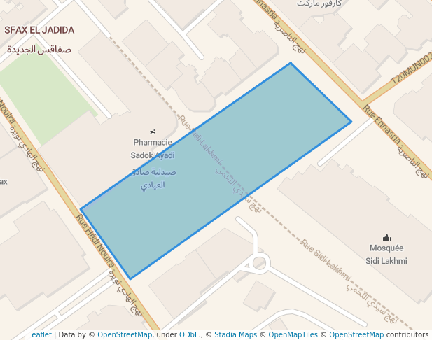 walking in Jardin map in Sfax