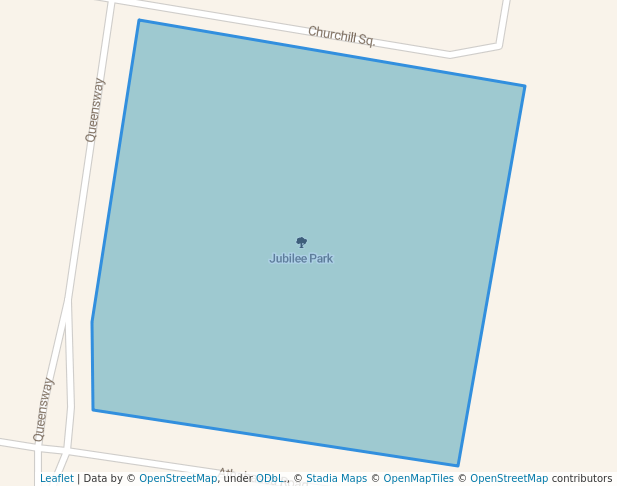 walking in Jubilee Park map in Cherry Grove