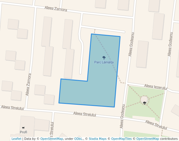 walking in Parc Lămâița map in Ploiești