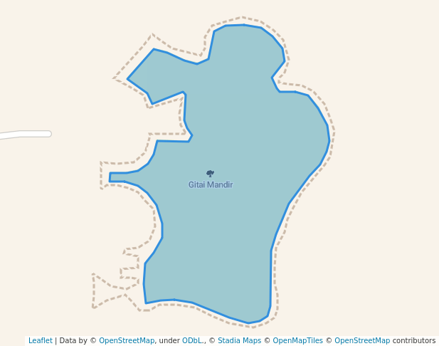 walking in Gitai Mandir map in Wardha