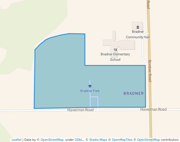 walking in Bradner Park map in Abbotsford