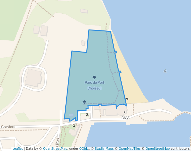 walking in Parc de Port Choiseul map in Versoix