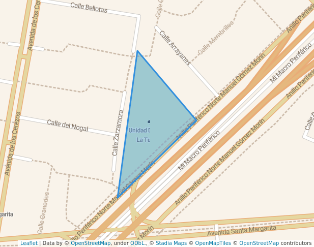 walking in Unidad Deportiva La Tuzanía map in Zapopan