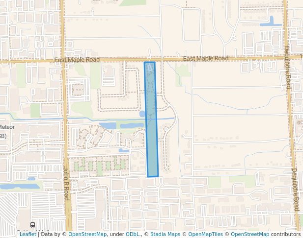 walking in Milverton Park map in Troy