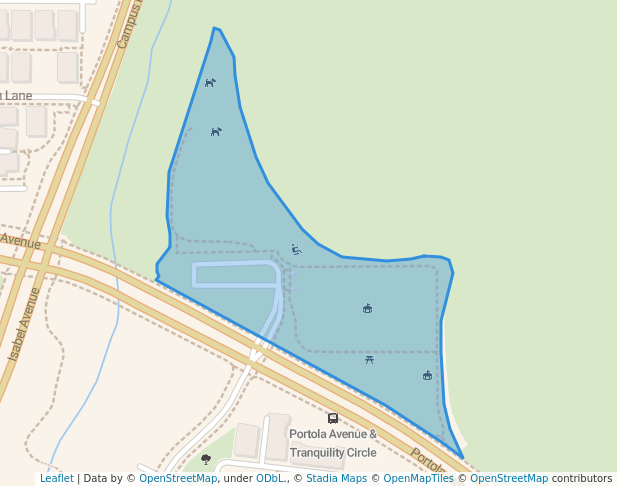 walking in Cayetano Park map in Livermore
