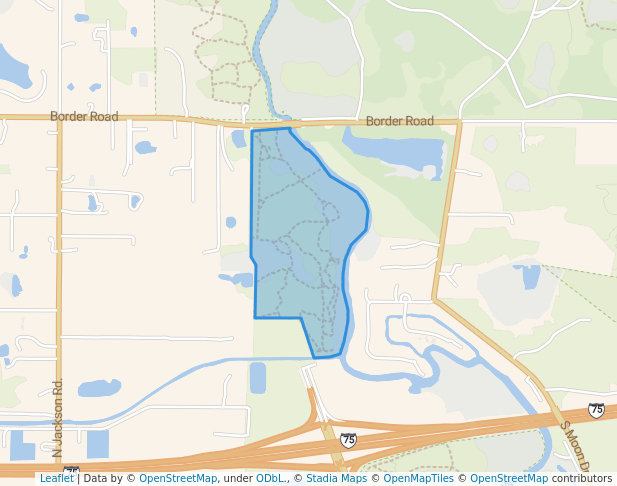 walking in Sleeping Turtles Preserve - North (Rohlwing) map in Venice