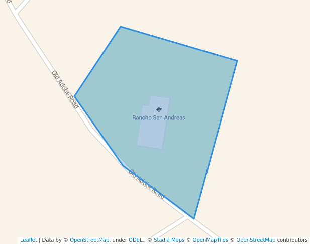 walking in Rancho San Andreas map in Watsonville