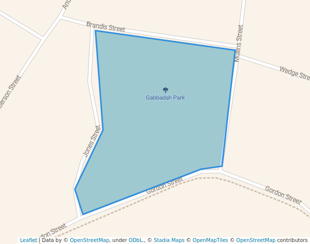 walking in Gabbadah Park map in Guilderton