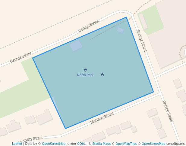 walking in North Park map in Thamesford