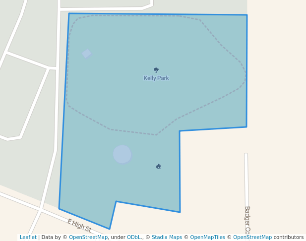 walking in Kelly Park map in Morrison