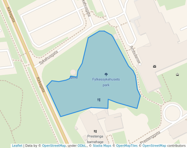 Fylkessykehusets park