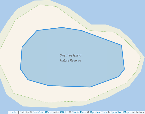 walking in One Tree Island Nature Reserve map in Karuah