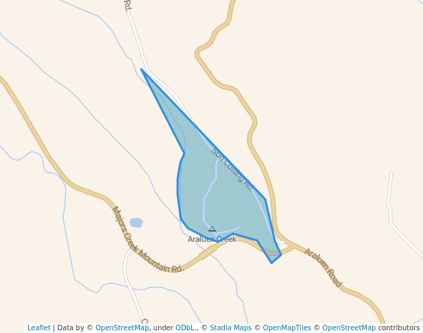 walking in Araluen Creek Camping Reserve map in Araluen