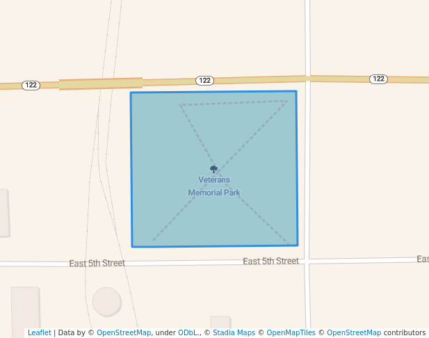 walking in Veterans Memorial Park map in Delavan