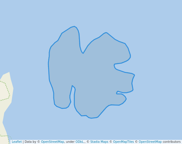 walking in Shark Island Nature Reserve map in Shoal Bay