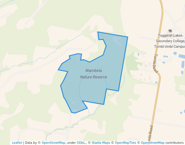 walking in Wambina Nature Reserve map in Calga