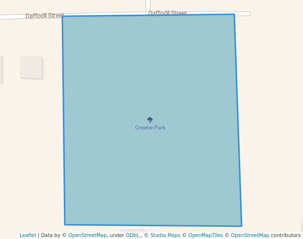 walking in Greene Park map in West Salem