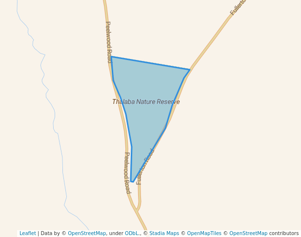 walking in Thalaba Nature Reserve map in Bigga