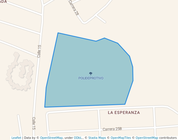 walking in POLIDEPROTIVO map in Galapa