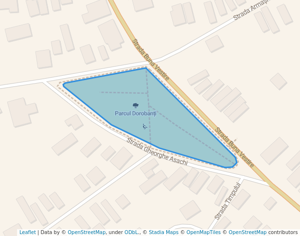 walking in Parcul Dorobanți map in Ploiești