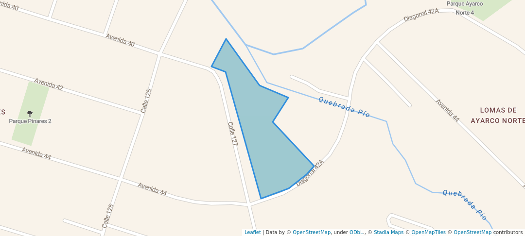 walking in Parque Ayarco Norte map in Curridabat