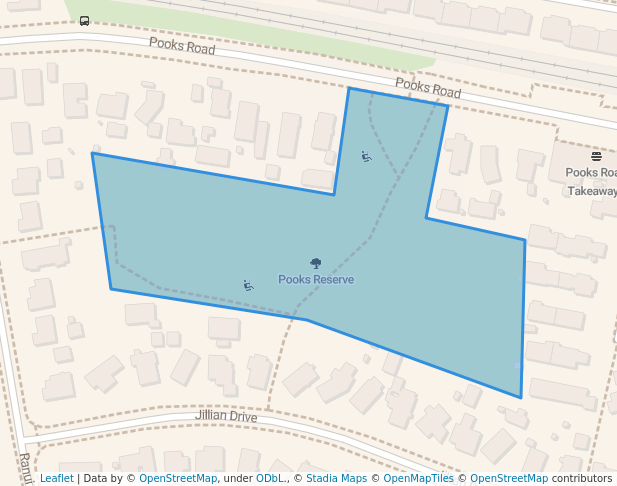 Pooks Reserve in Auckland | Map and Routes