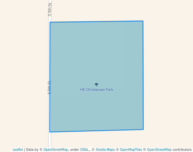 walking in HK Christensen Park map in Abbotsford