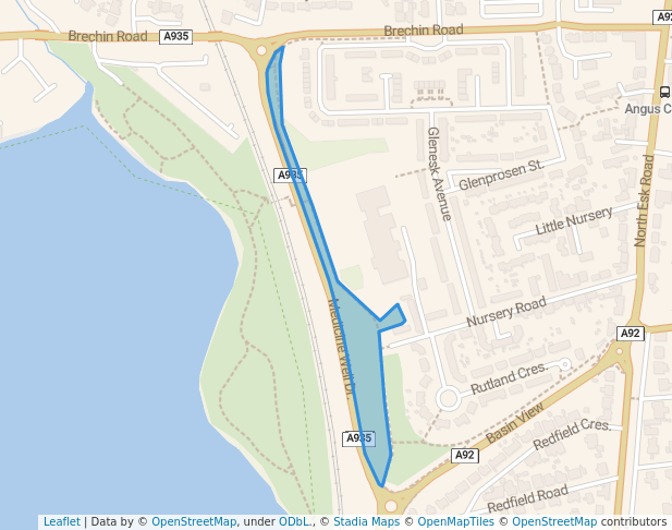 walking in Medicine Well Park map in Montrose