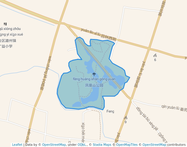 walking in 凤凰山公园 map in Nan Jing Shi