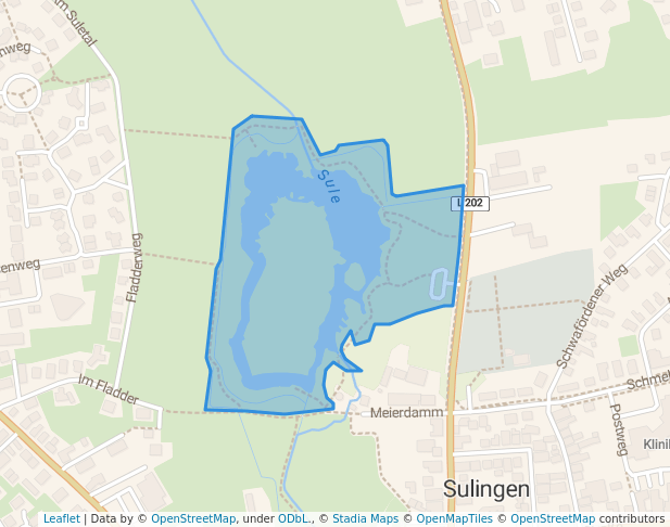 walking in Nordsee map in Sulingen