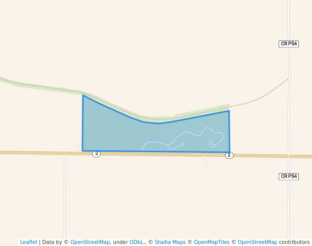 walking in Poe Hollow County Park map in Mount Ayr