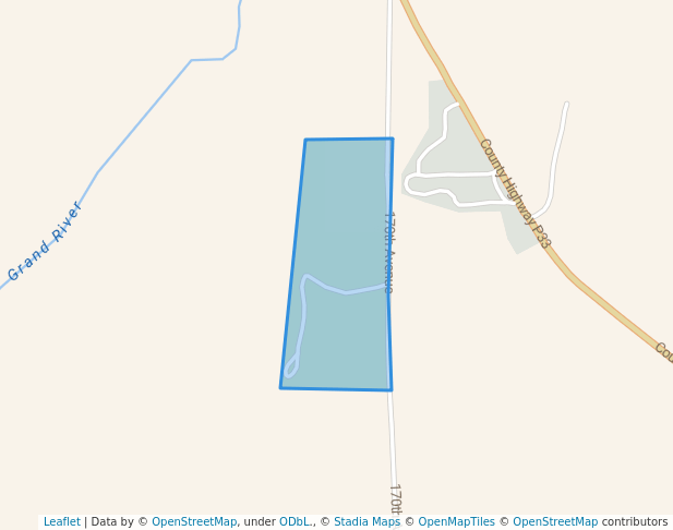 walking in Kokesh Recreation Area map in Diagonal